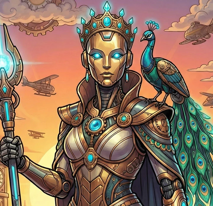 Avatar de cyber gaming circulaire de la déesse de l'Arénia HERA